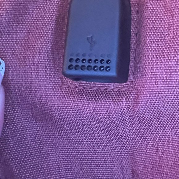 HWJF Maroon Backpack Diaper Bag Customized with Ghostbuster Patch - Picture 4 of 10